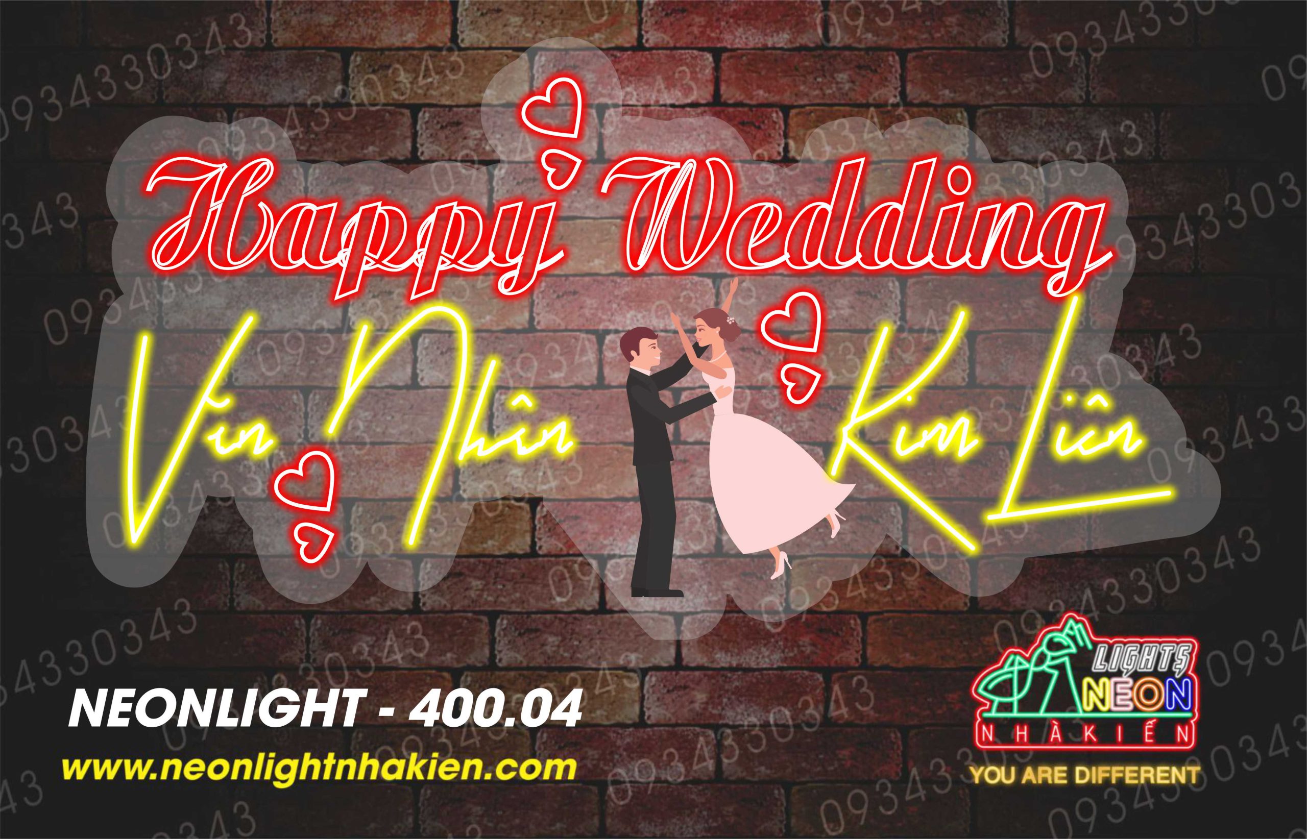 Đèn Led Neon cho Wedding