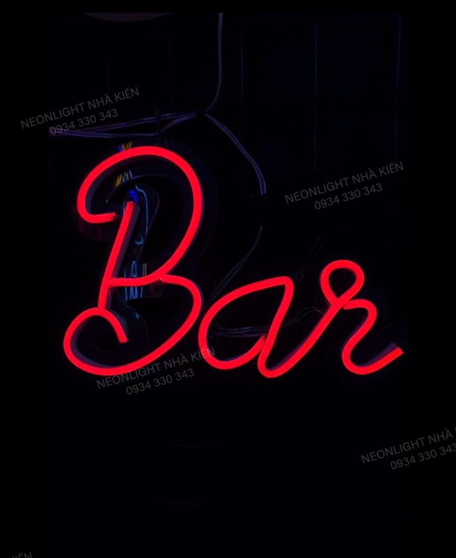 Đèn Led Neon chữ "Bar"