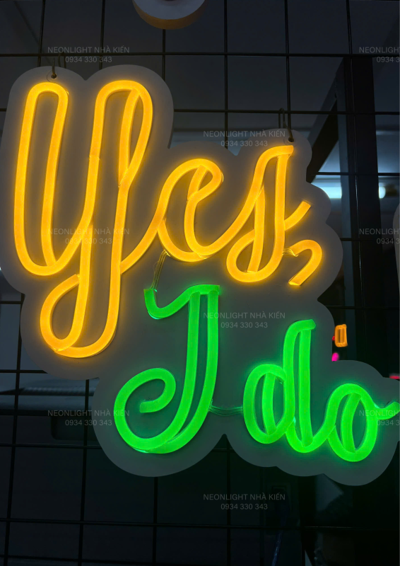 Đèn Led Neon Nhà Kiến "Yes I Do"