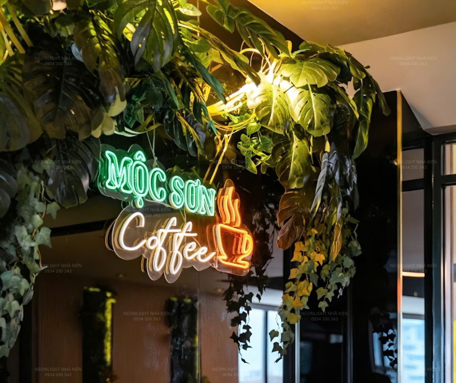 Đèn Led Neon cho Coffee