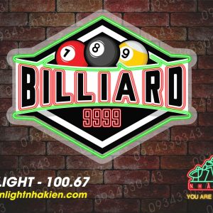 Đèn Led Neon Trang trí quán Billiards (Bida)