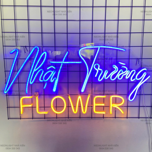 Bảng đèn Led Neon cho Shop Hoa