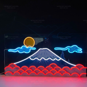 Đèn Led Neon tranh núi Phú Sĩ