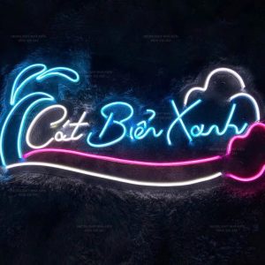Đèn Led neon livestream - Cát Biển Xanh
