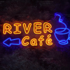 Đèn Led Neon Nhà Kiến chỉ dẫn cho quán cafe