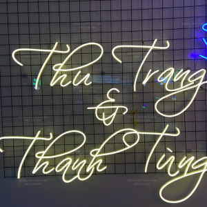 Đèn led Neon tên dâu rể - Thu Trang Thanh Tùng