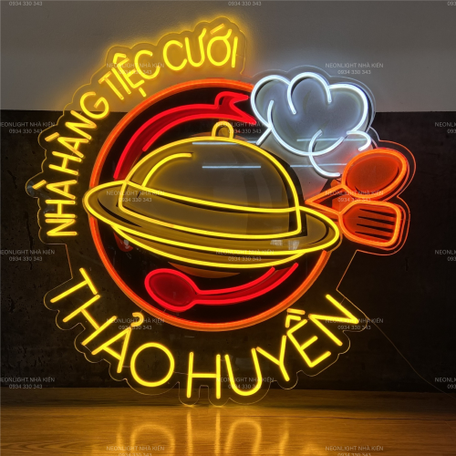 Đèn Led Neon - nhà hàng tiệc cưới Thảo Huyền
