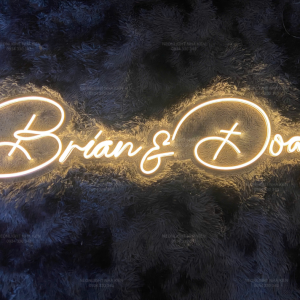 Đèn Led Neon dâu rể - Brian & Đoan