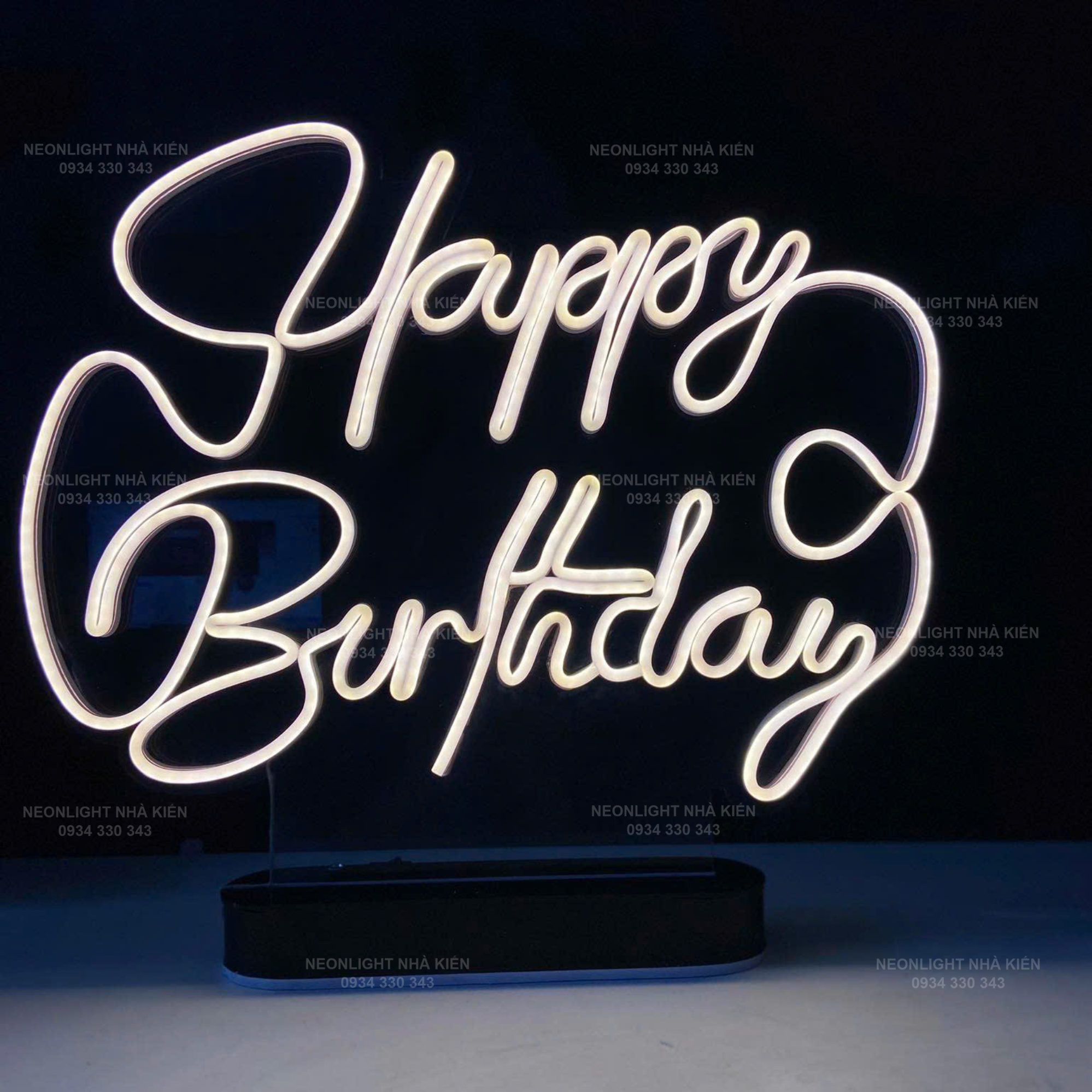 Đèn Led Neon HPBD để bàn - trung