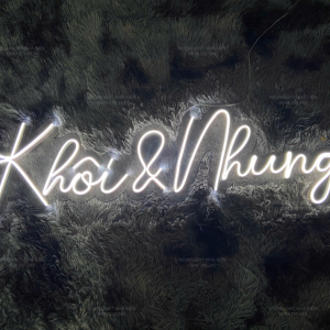 Đèn Led Neon tên dâu rể - Khôi Nhung