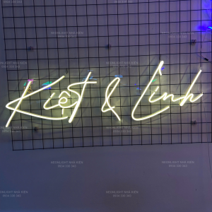 Đèn led Neon tên dâu rể - Kiệt Linh
