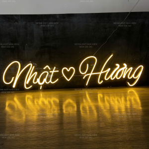 Đèn Led Neon tên dâu rể - Nhật Hương