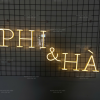 Đèn Led Neon tên dâu rể - PHI & HÀ