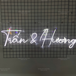 Đèn Led Neon tên dâu rể - Trấn & Hương