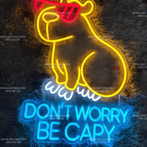 Đèn Led Neon trang trí quán - DON'T WORY BE CAPY