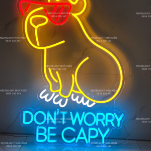Đèn Led Neon trang trí quán - DON'T WORY BE CAPY