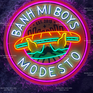 Đèn Led Neon LOGO nhà hàng BÁNH MÌ BOY
