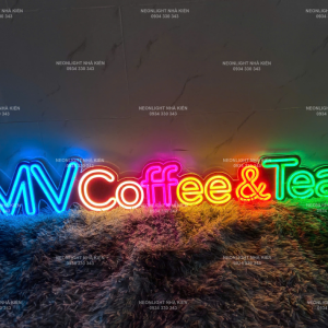 Đèn Led Neon trang trí quán cafe - MV Coffee