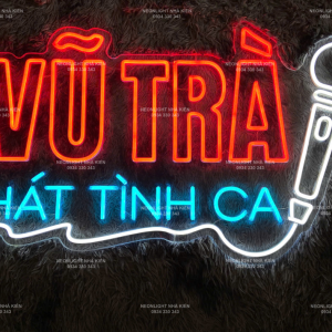 Đèn Led Neon trang trí quán cafe - Vũ Trà hát tình ca