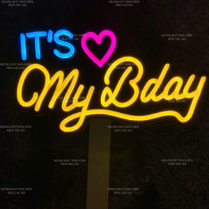 Đèn Led Neon cầm tay IT'S MY BIRTHDAY mừng sinh nhật