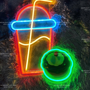 Đèn led neon decor quán cafe - hình ly cafe