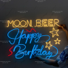 Đèn Led Neon trang trí tiệc sinh nhật quán MOON BEER