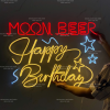 Đèn Led Neon happy birthday treo dây decor tiệc sinh nhật quán MOON BEER